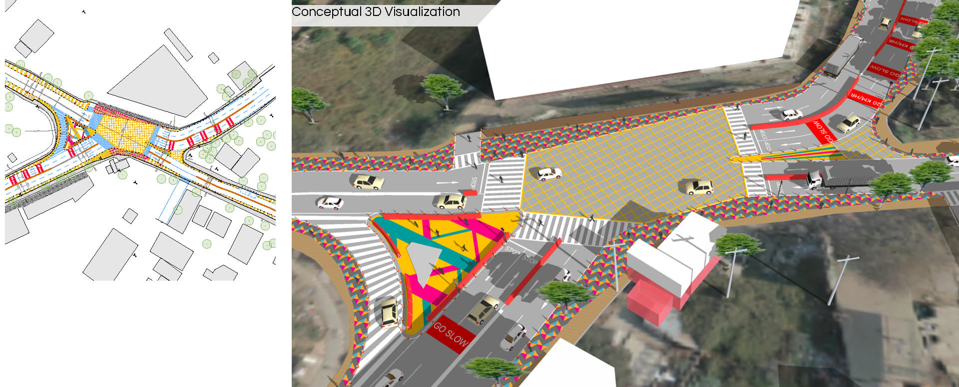 Intersection Design at Khadi Machine Chowk StudioPOD
