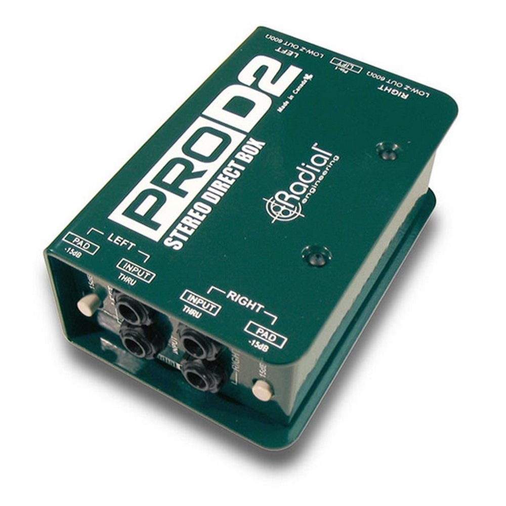 Radial Pro D2 Stereo Passive DI Box DI Boxes Microphones Studiospares