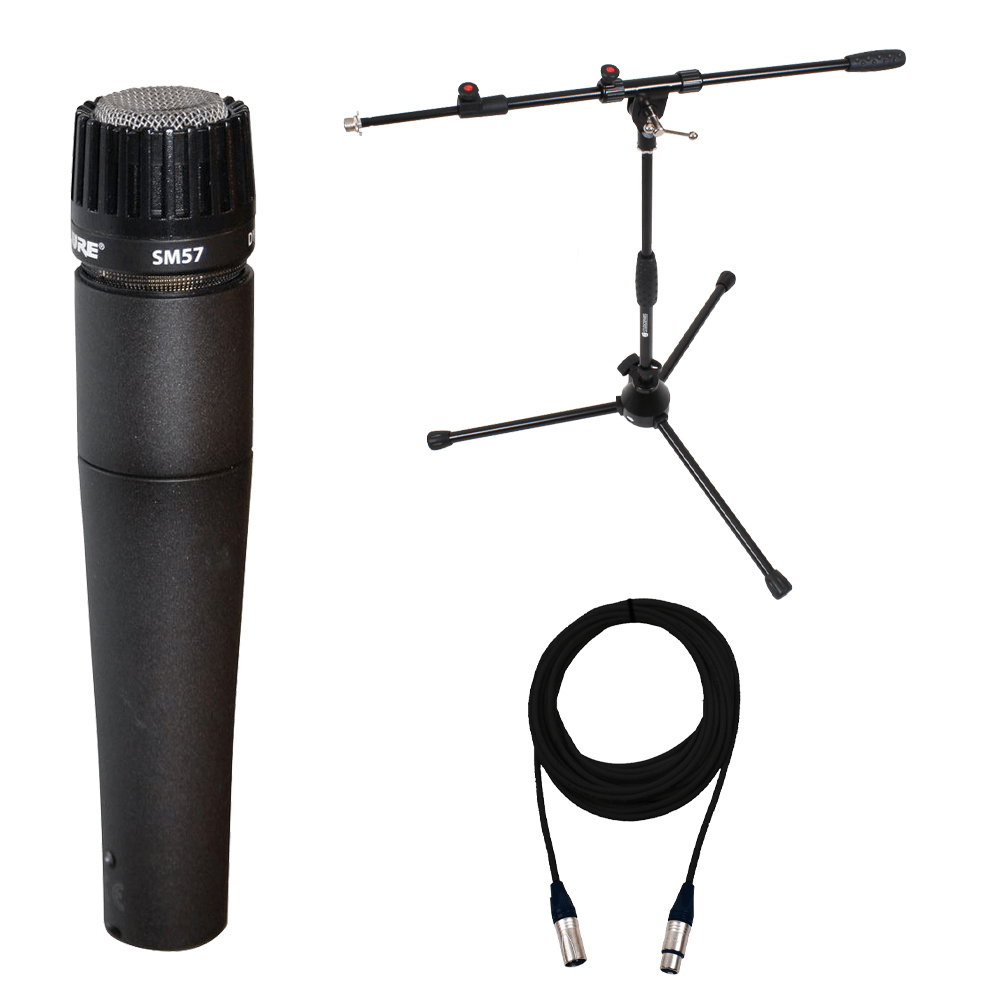 Shure SM57LC Set (10m Lead / Stand / SM57) Instrument Microphones