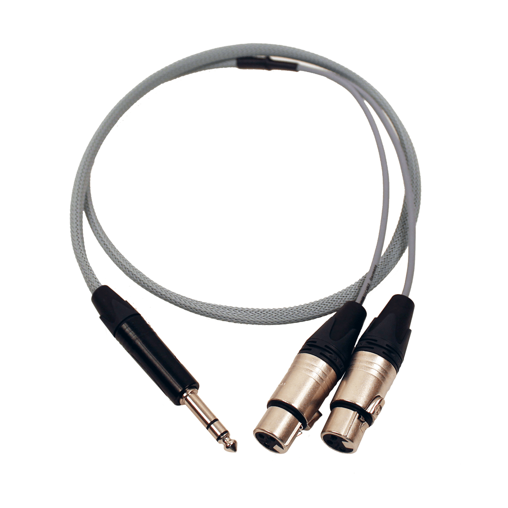 Pro Neutrik Stereo Jack 2x Unbalanced XLR Female Splitter 1m Leads