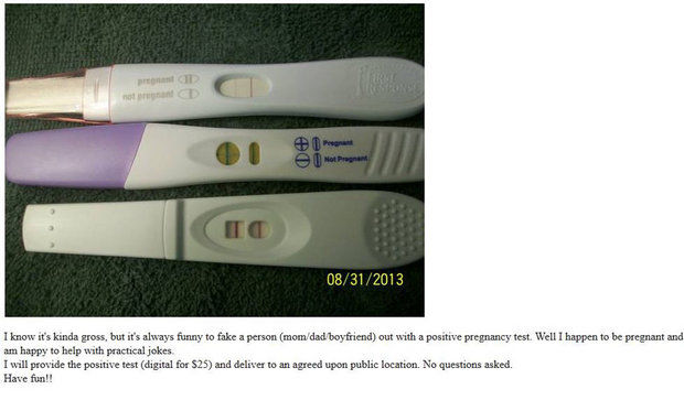 Fake Positive Pregnancy Test For Sale pregnancy test