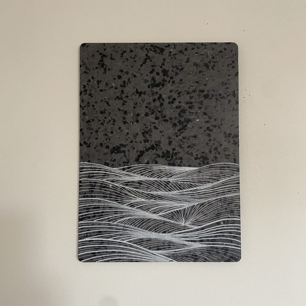 duurzame kunst fine line art recycled plastid studio tosca