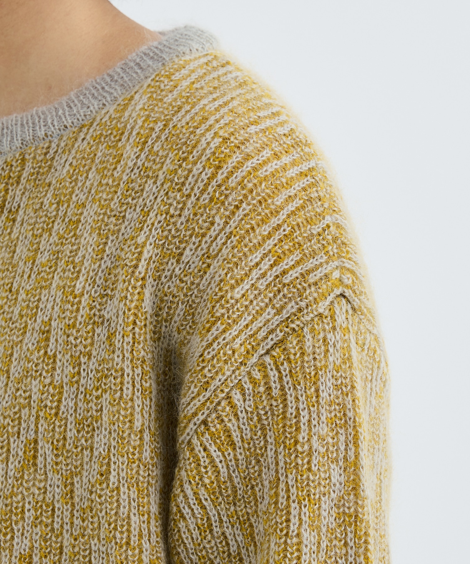 MOHAIR HERRINGBONE KNIT COGNOMEN