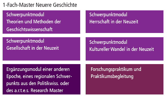 Historisches Institut MA Geschichte 1Fach Epochen