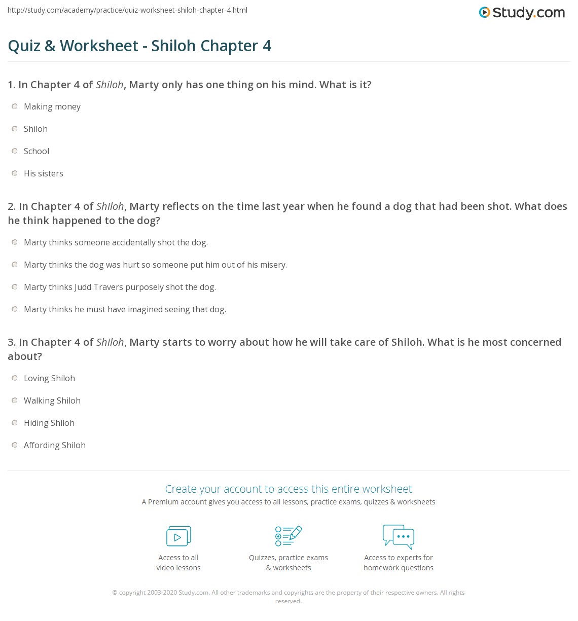 Shiloh Book Test Teaching Resources TPT TeachersPayTeachers