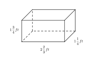 Finding the Volume of a Rectangular Prism with Fractional Edge Lengths
