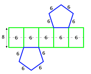 Pentagonal Prism Net