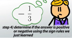 Multiplying Negative Fractions - Lesson | Study.com