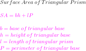 Surface Area of a Triangular Prism | Overview, Formula & Example