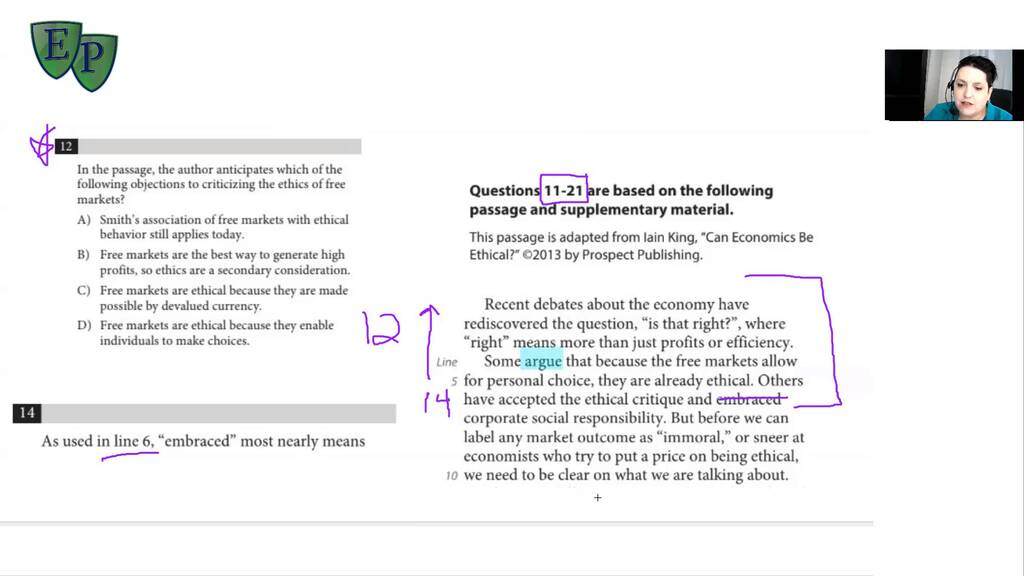 Author's Purpose Agree or Disagree SAT& Reading Exam Prep