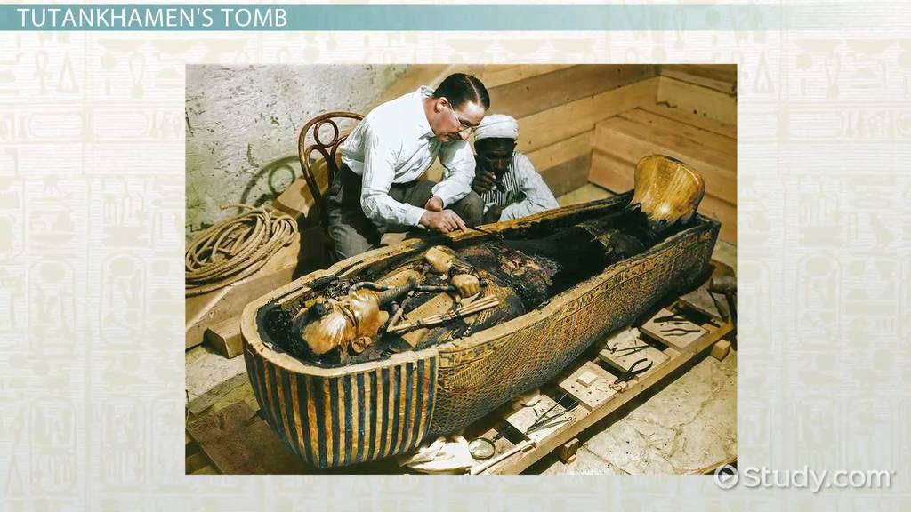 Ancient Egyptian Burial Chamber Art in Tutankhamen's Tomb Lesson