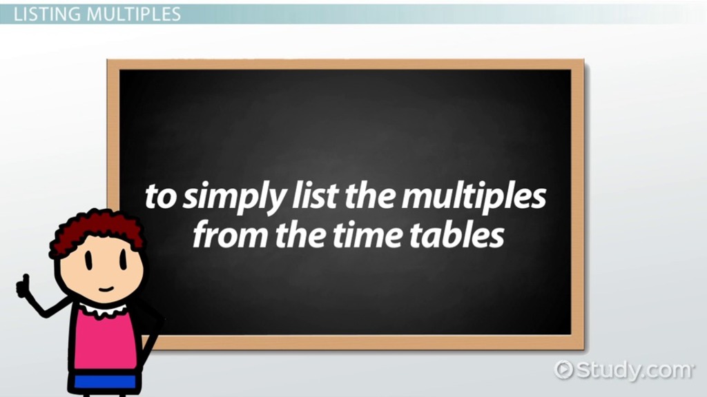 What is a Multiple in Math? Multiples of a Number Video & Lesson Transcript