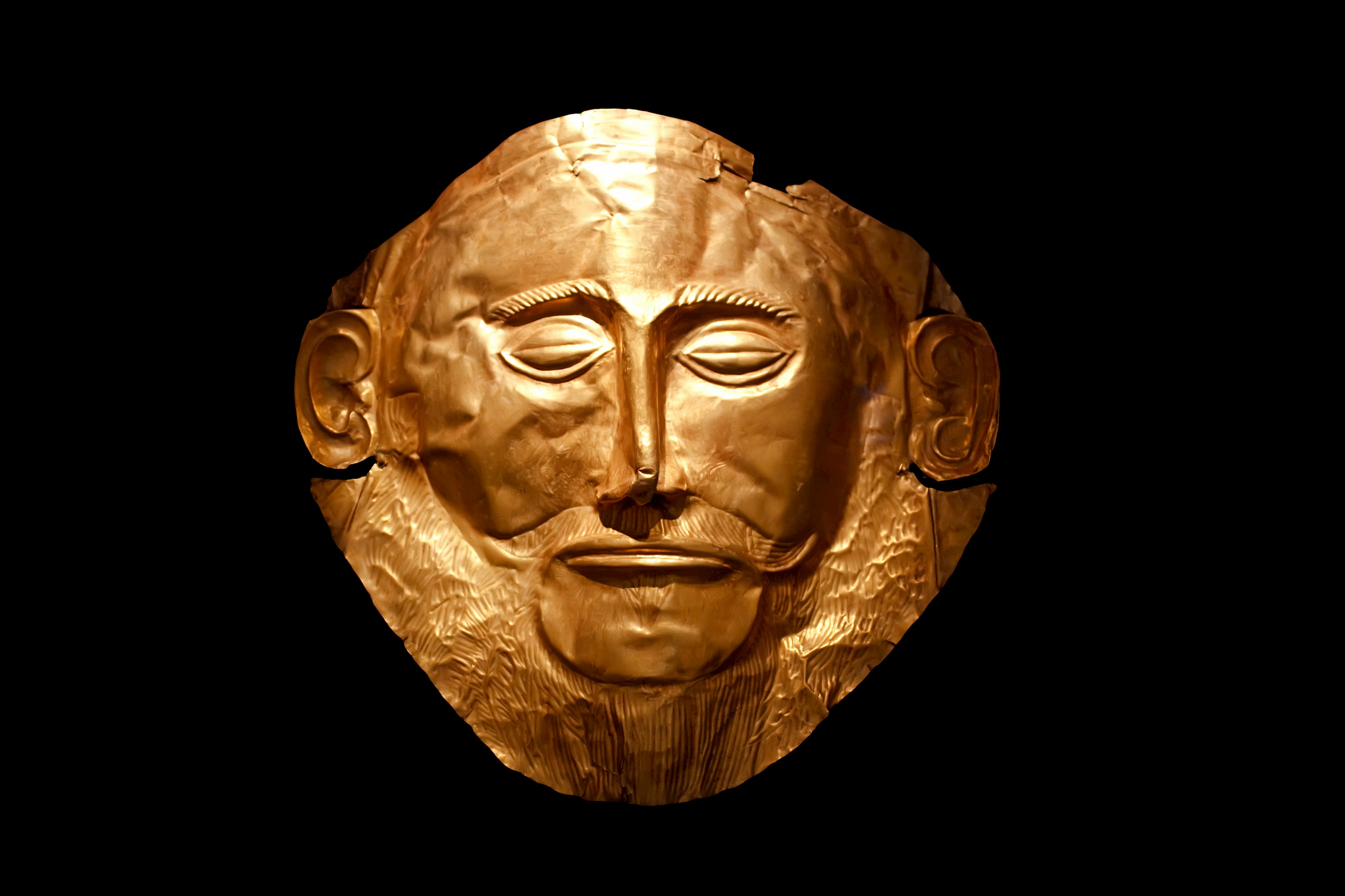 The face of Agamemnon Study Abroad in Greece