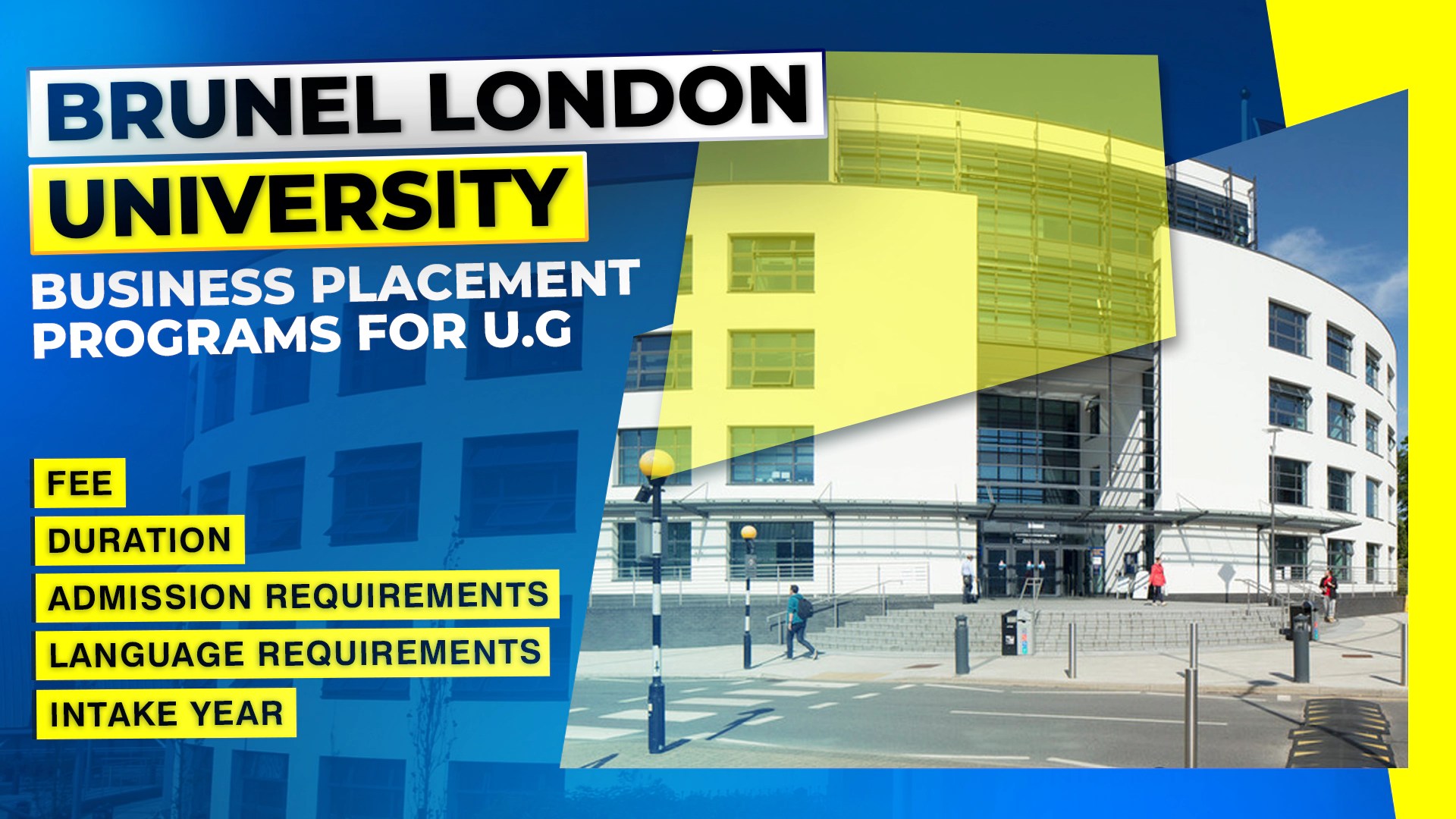 Brunel University Undergraduate Business Placement Programs
