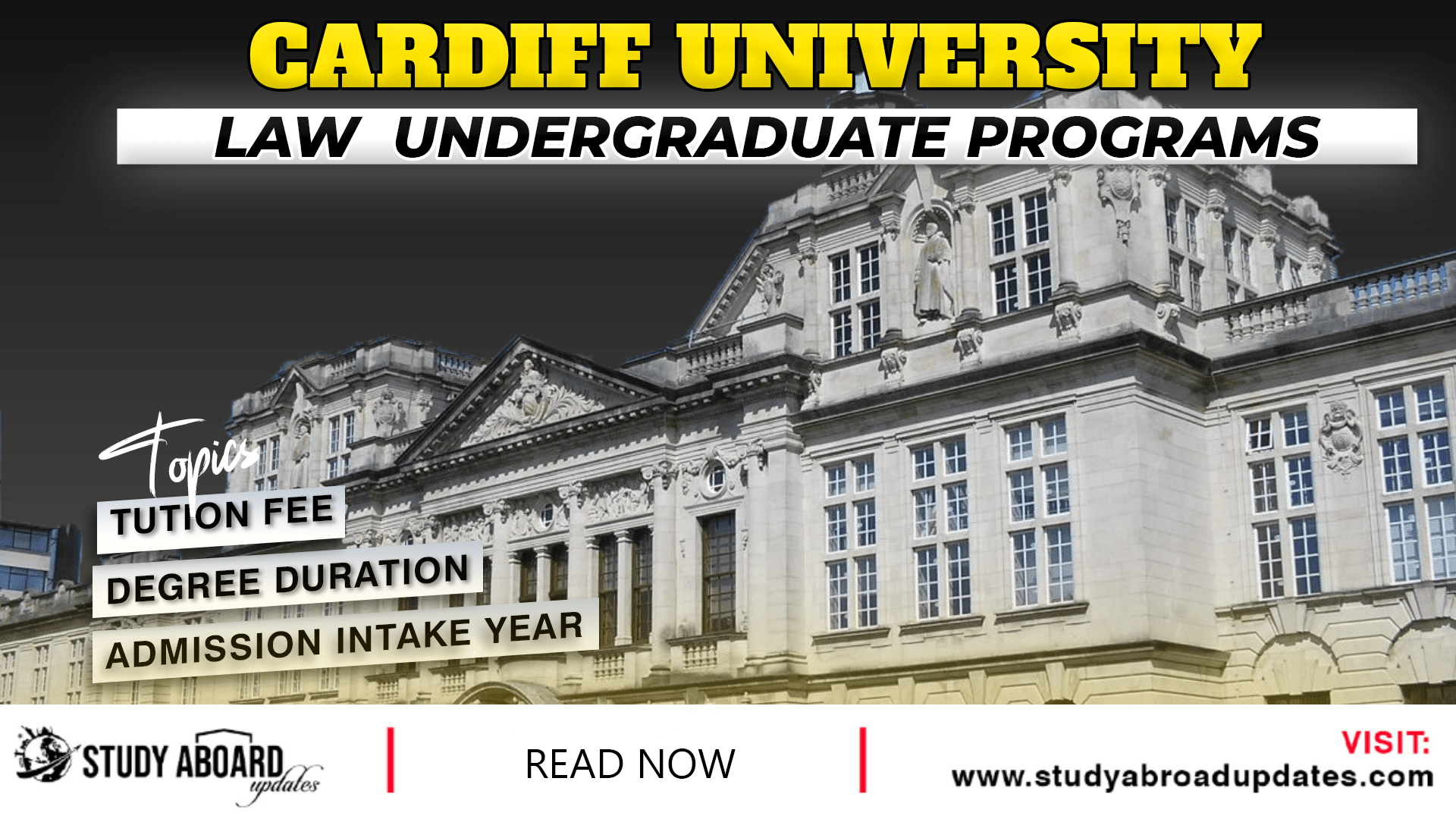 Cardiff University Law Undergraduate Programs