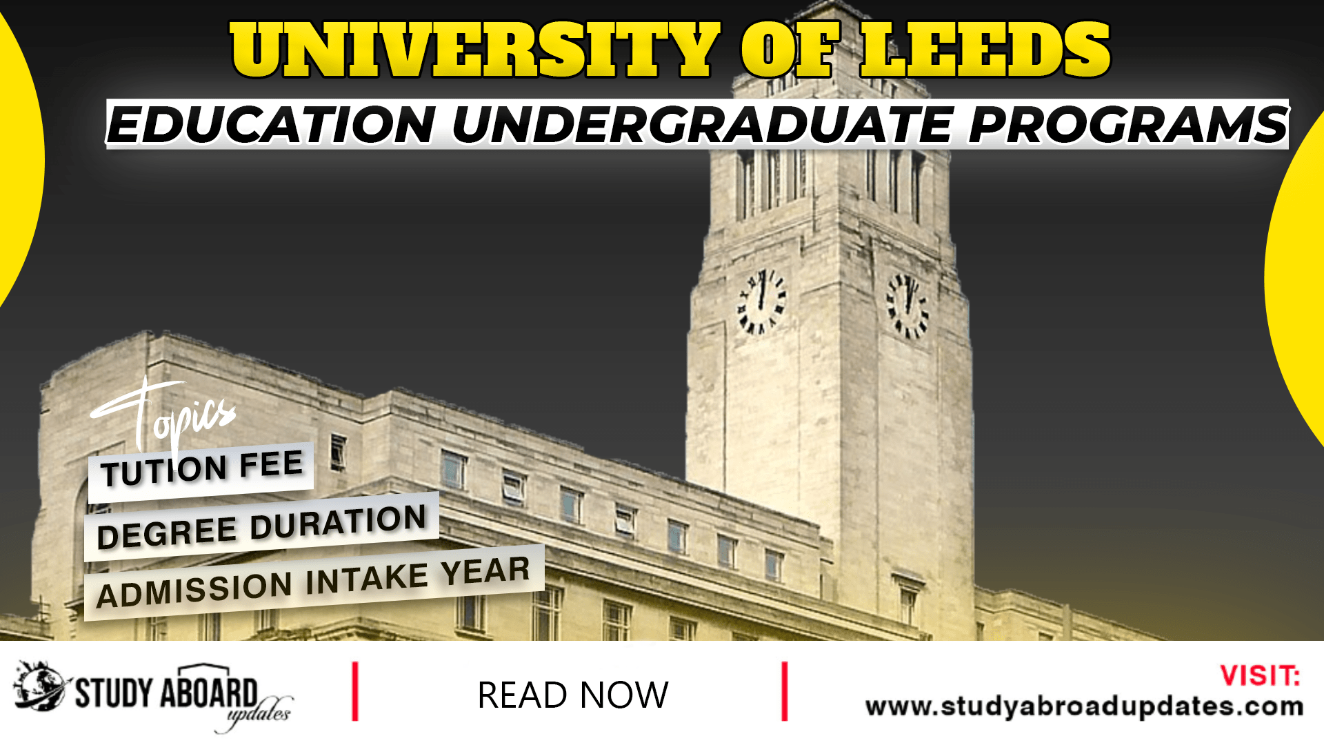 University of Leeds Education Undergraduate Programs