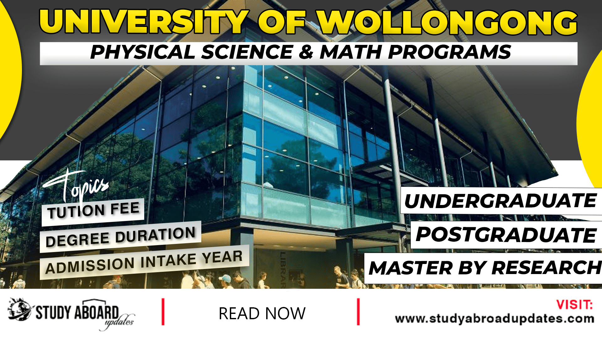 University of Wollongong Physical Science & Math Programs