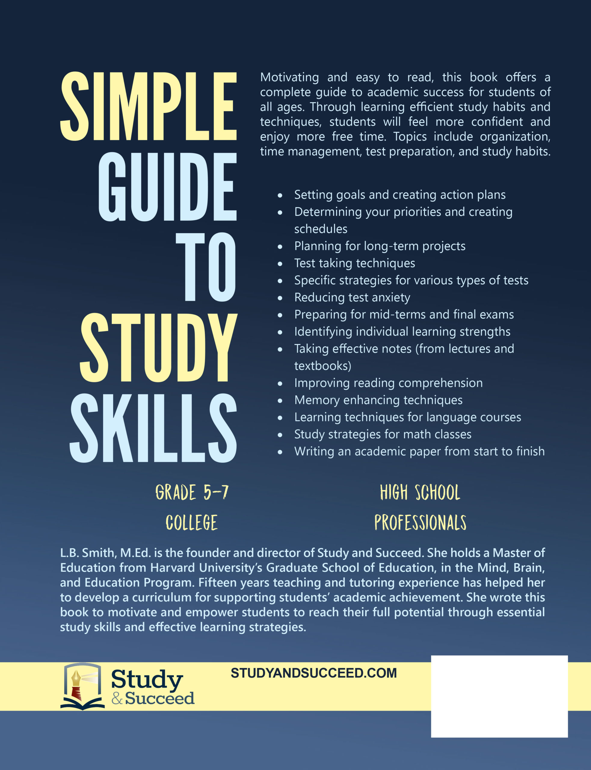 Study Skills eBook & Workbooks Program for Students