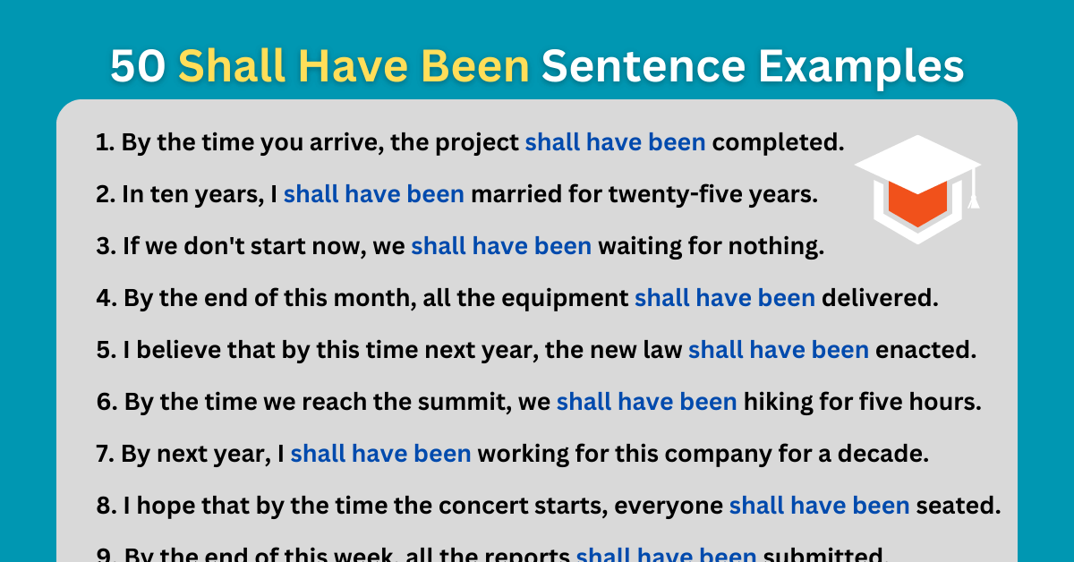 Improve Your Writing Skills with 50 Shall Have Been Sentences Examples