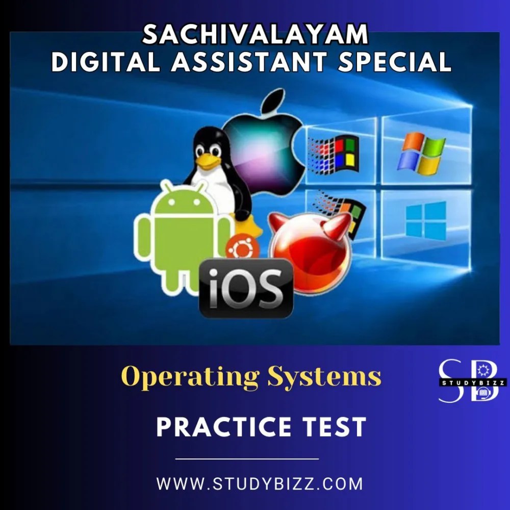 Sachivalayam Digital Assistant Operating systems Practice test 1