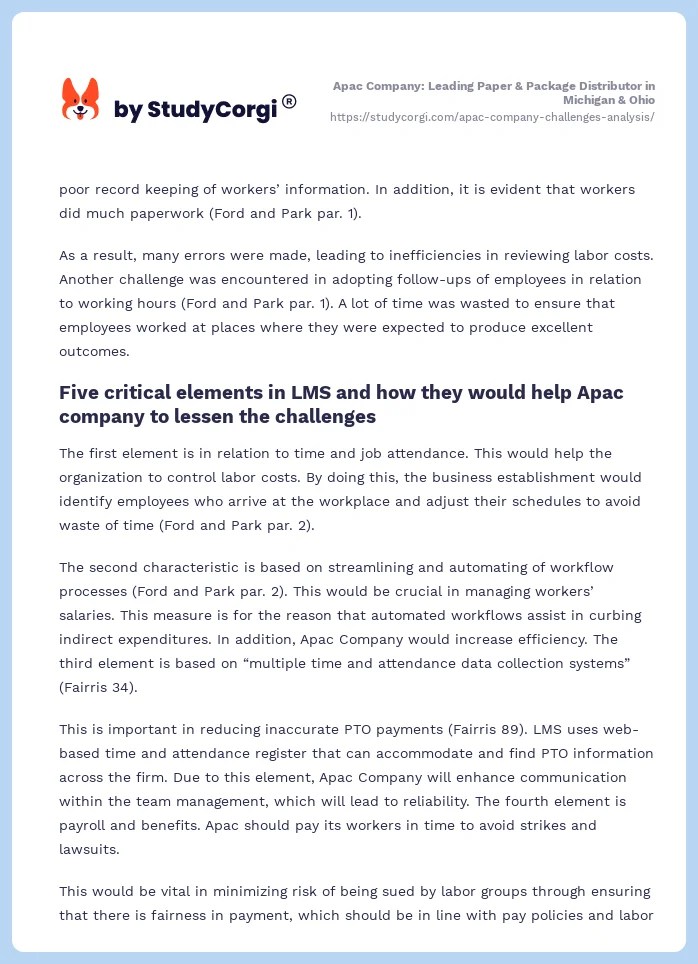 Apac Company Leading Paper & Package Distributor in Michigan & Ohio