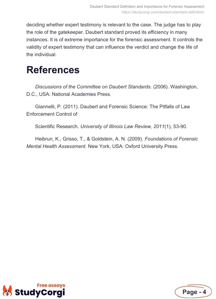 Daubert Standard Definition and Importance for Forensic Assessment