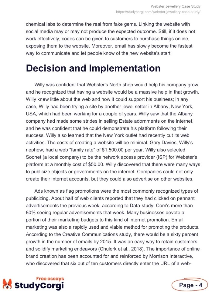 ster Jewellery Case Study Free Essay Example