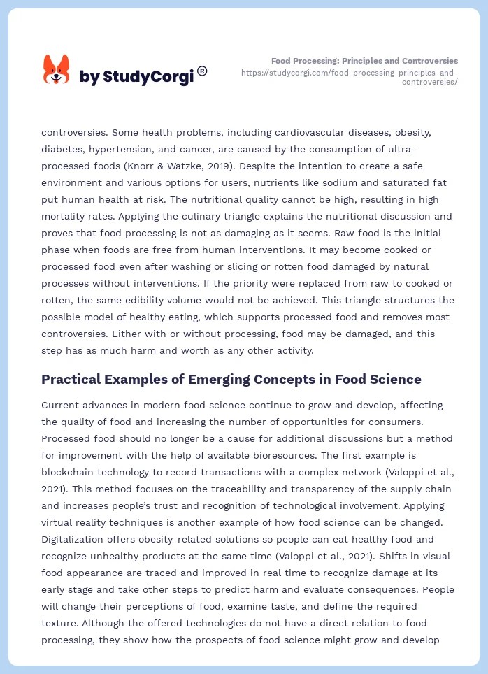 Food Processing Principles and Controversies Free Essay Example