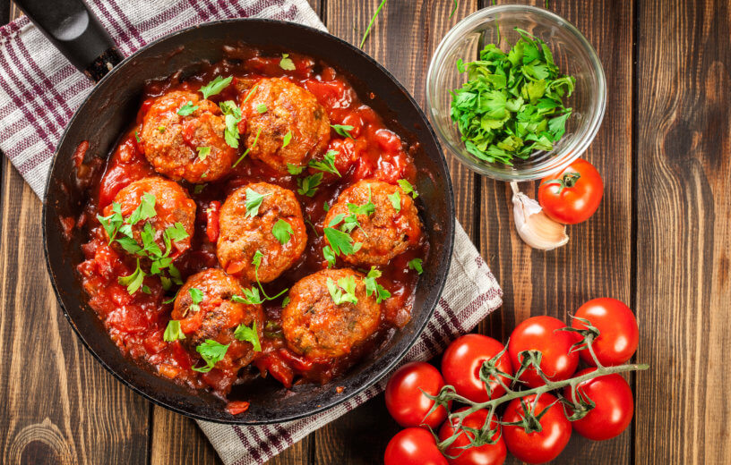 Meatballs Diminish The Health Benefits From Tomato Sauce Study Finds