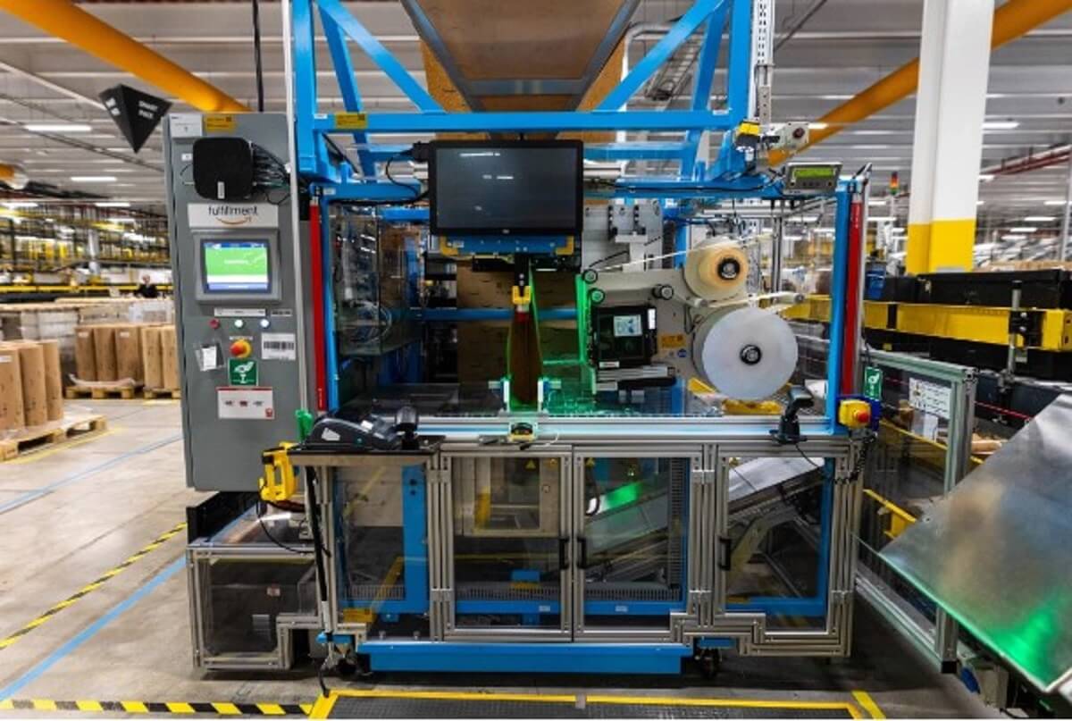 See Amazon's new machine that builds personalized packaging around your
