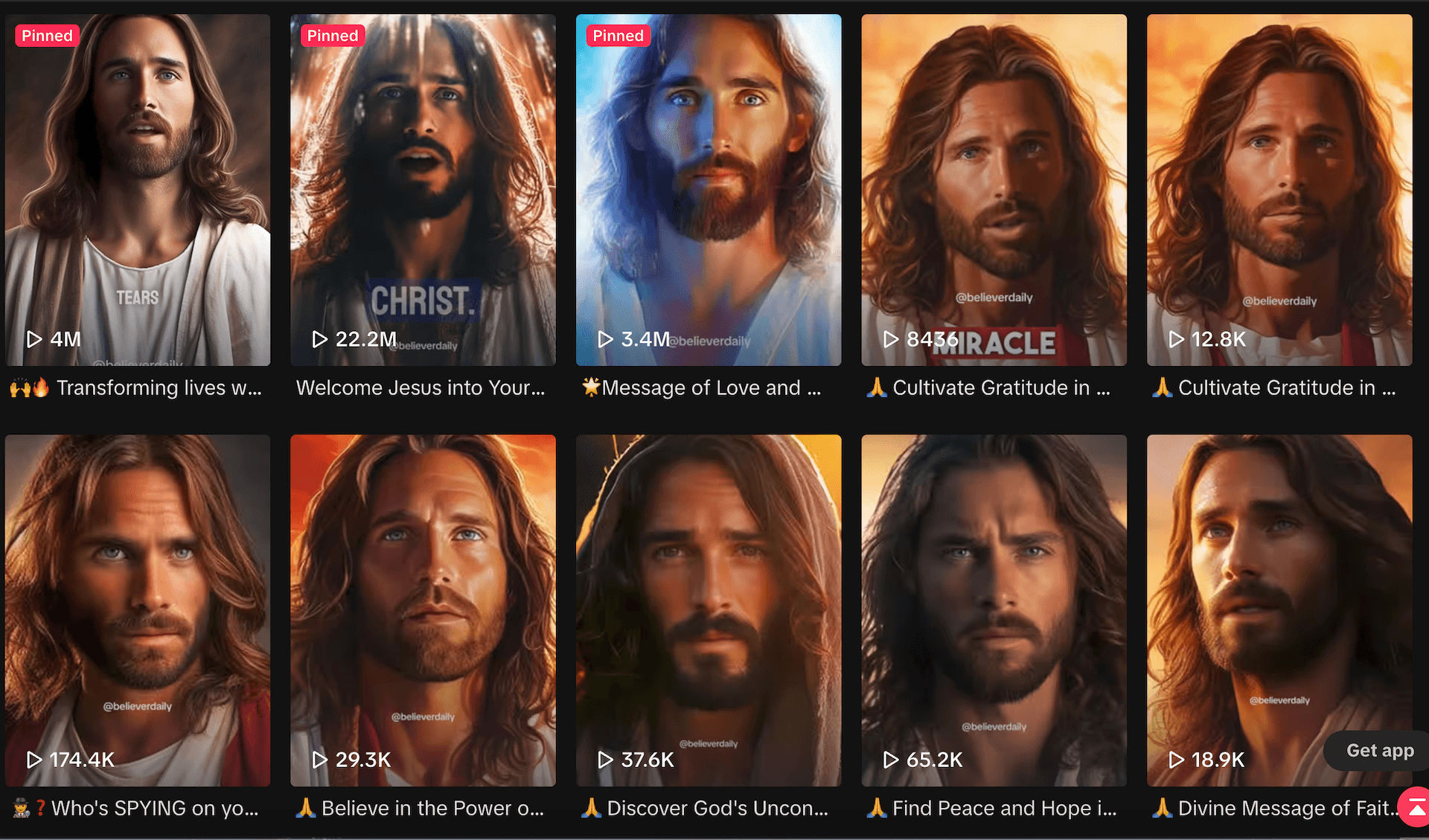 Computergenerated TikTok 'Jesus' promises divine blessings and a