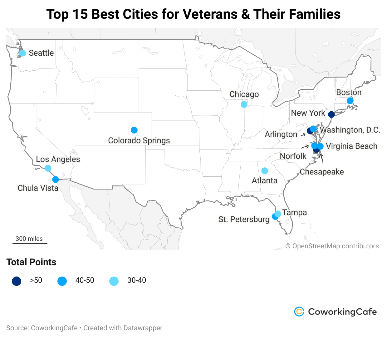 America’s 15 Best Cities For Veterans & Their Families