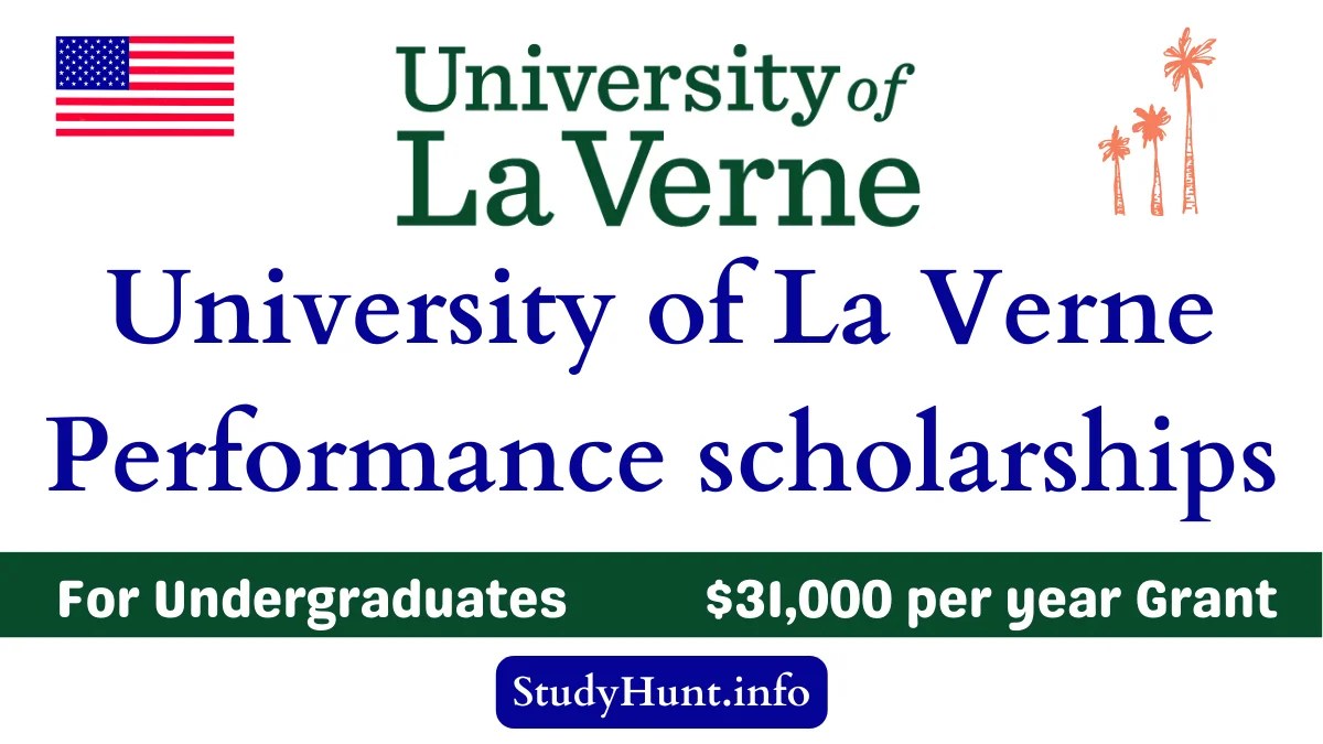 University of La Verne Performance scholarships 2024 For International