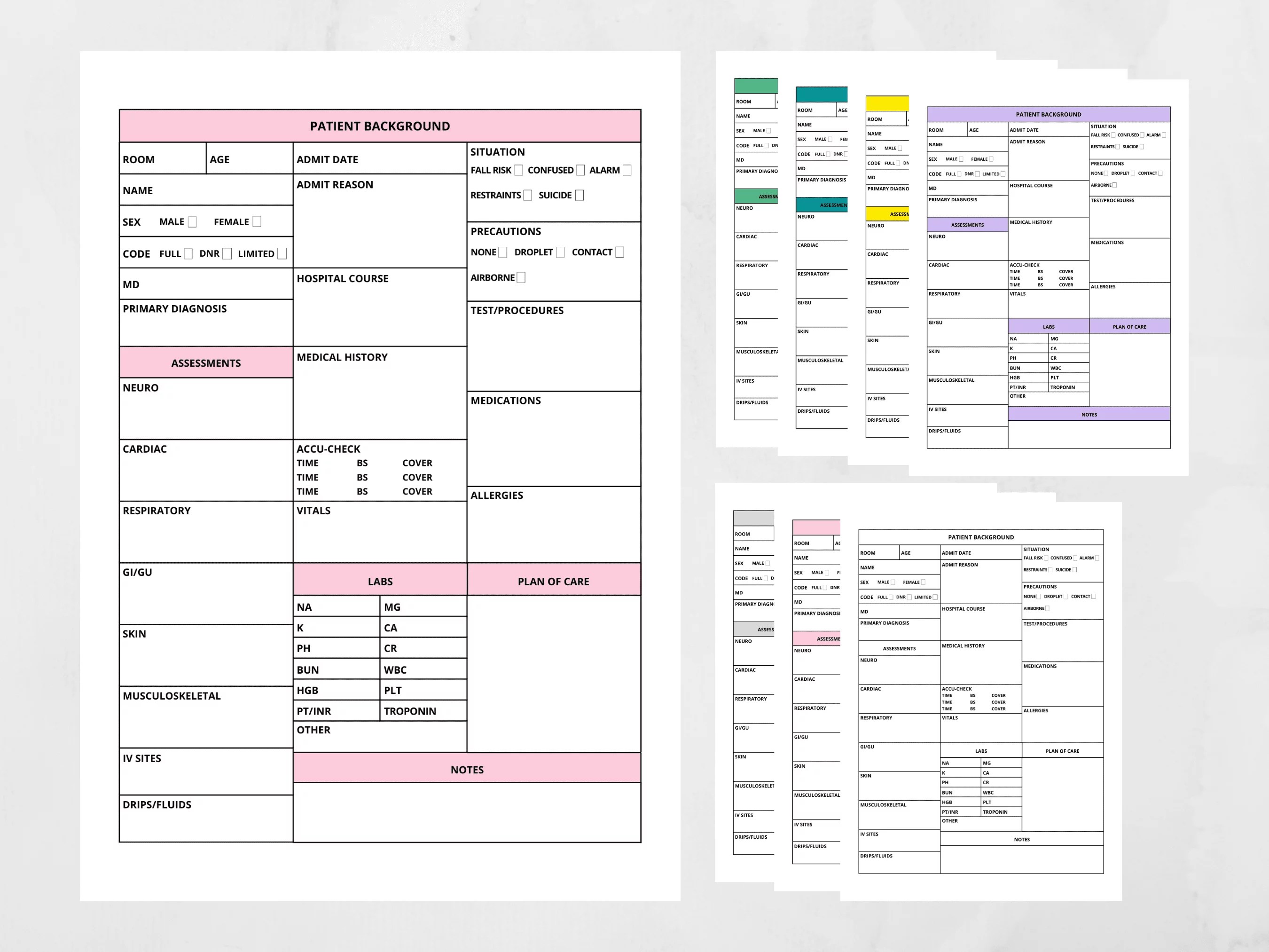 Nursing Report Sheet Study In Nursing