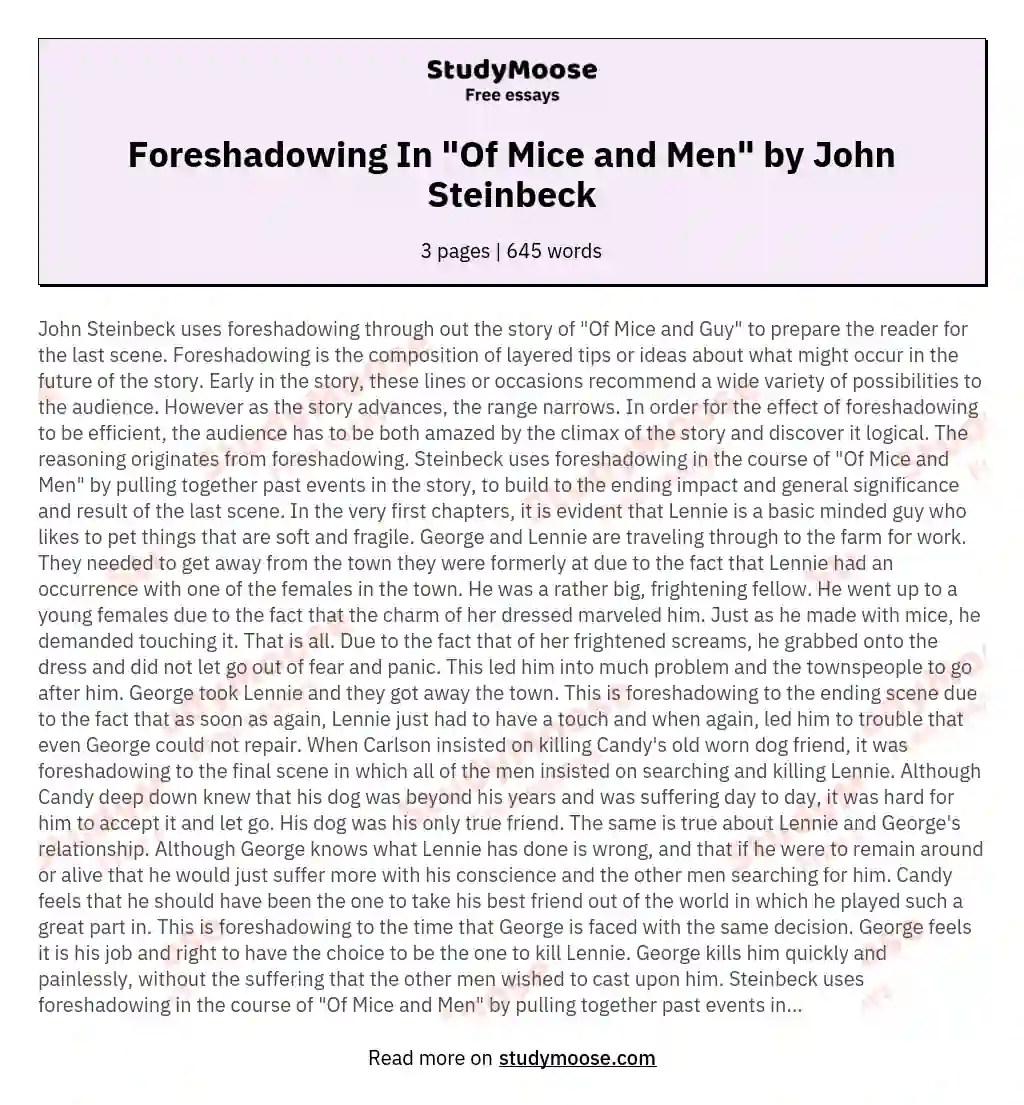 11+ What Is John Steinbeck'S Purpose In Writing The Essay Symptoms