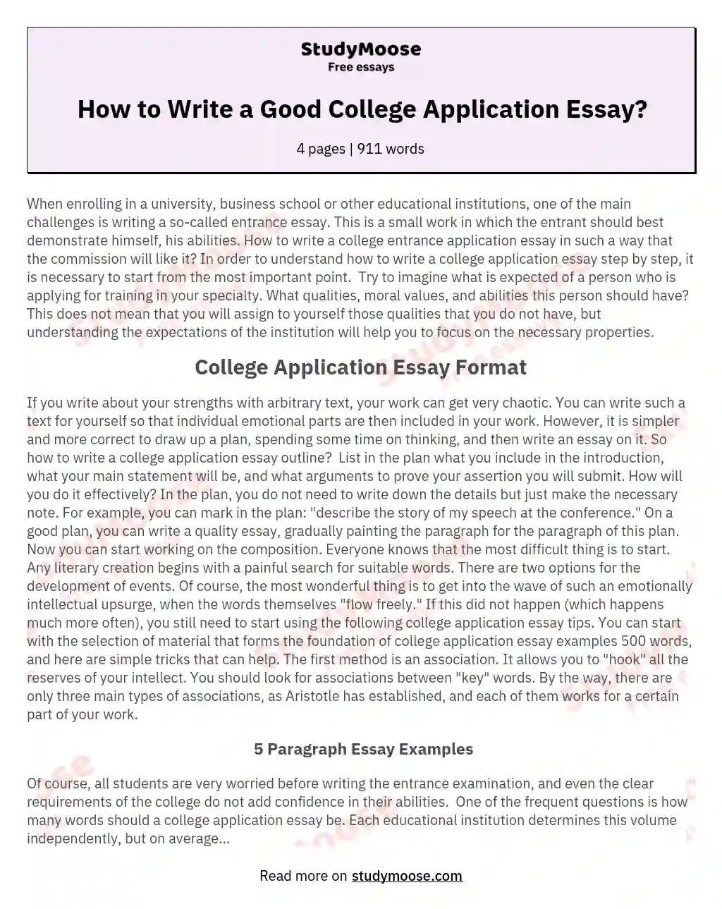 💋 How to start a college application essay examples. 21 Stellar Common