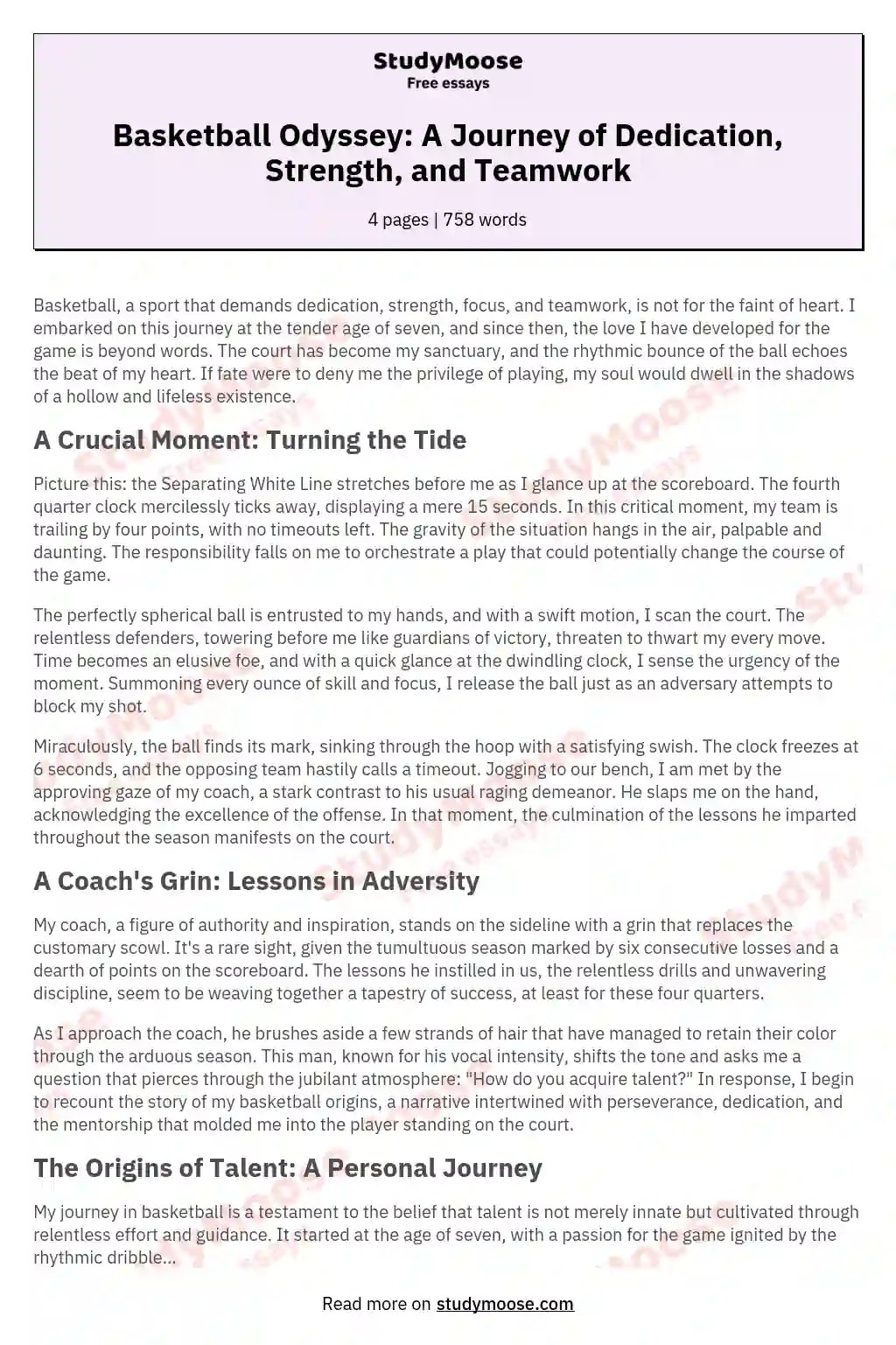 💋 How to play basketball essay. My Life Playing Basketball. 20221022