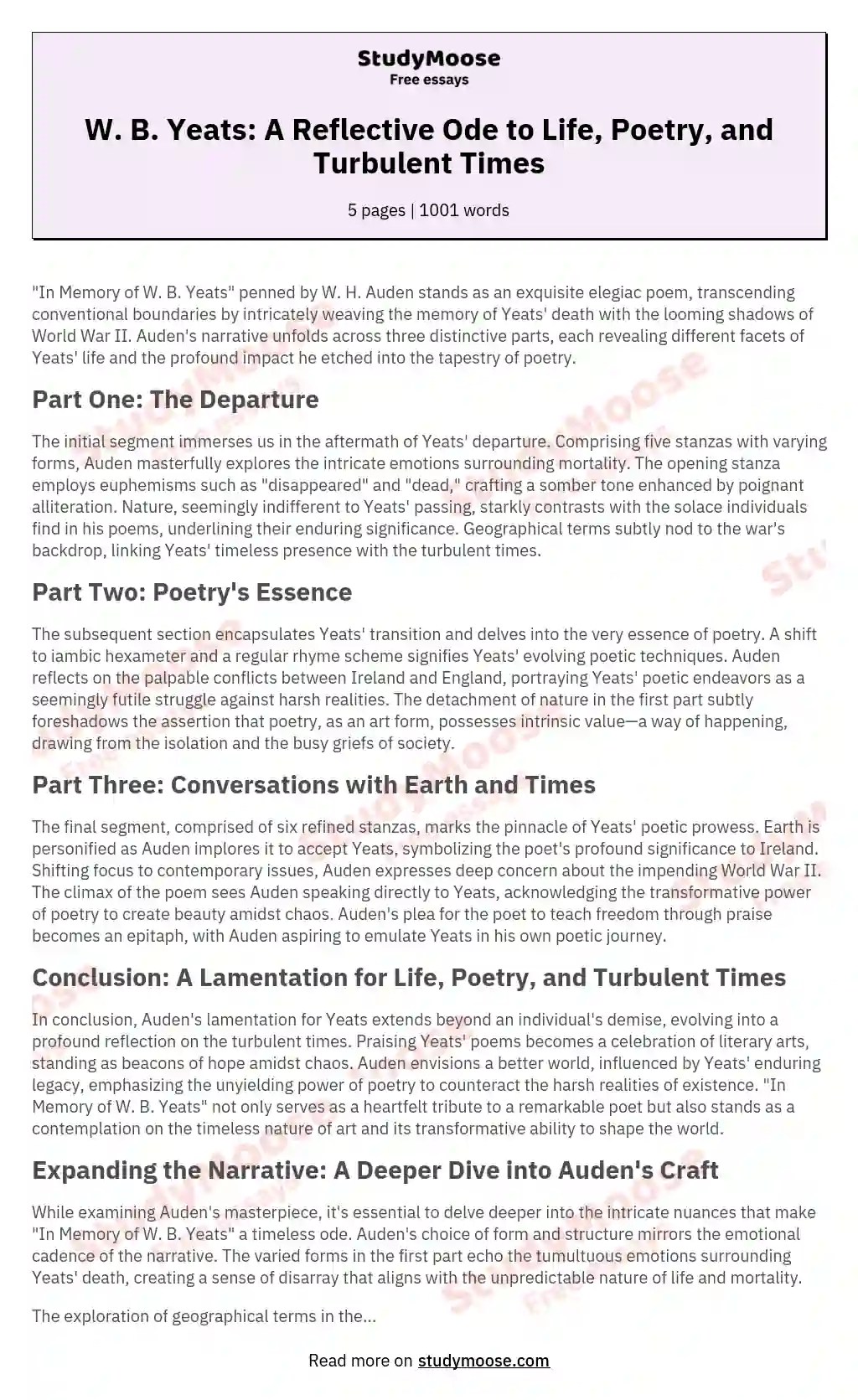 😍 In memory of wb yeats poem. In Memory of Eva Gore. 20221103