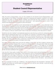 How Should I Start My Student Council Speech Printable Templates