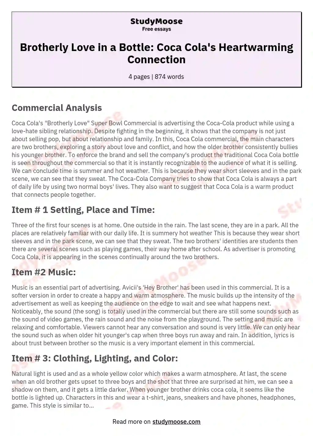 Brotherly Love in a Bottle Coca Cola's Heartwarming Connection Free