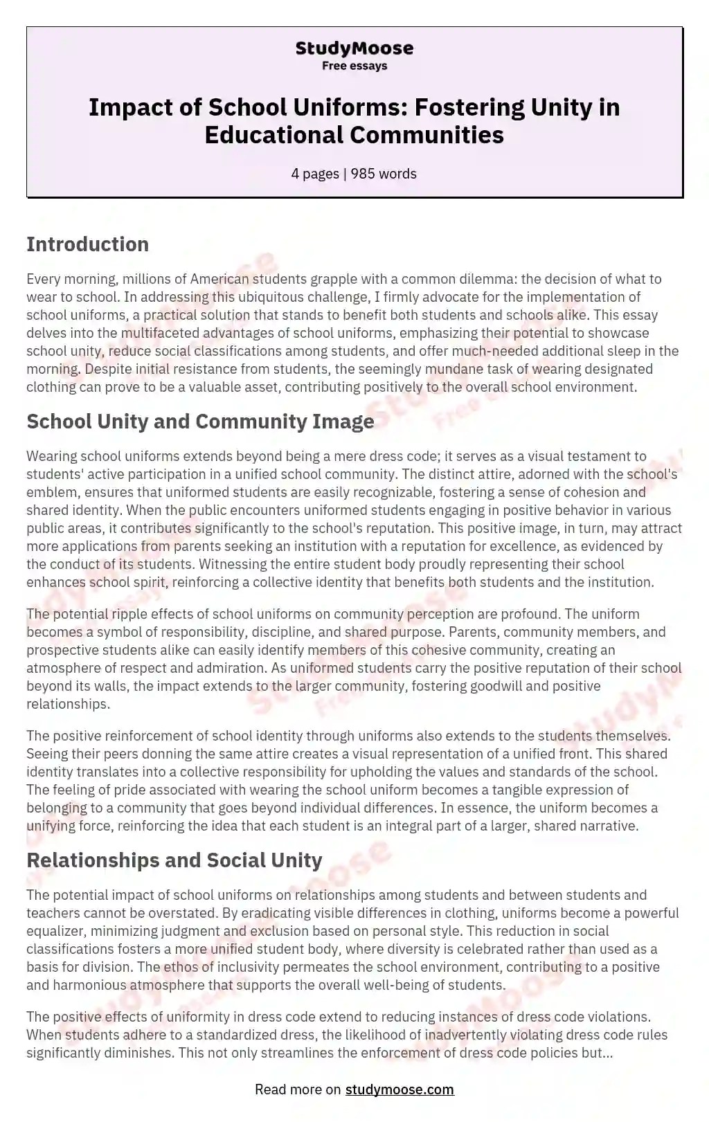 💣 Uniform argumentative essay. School Uniform Argument Essay. 20221020