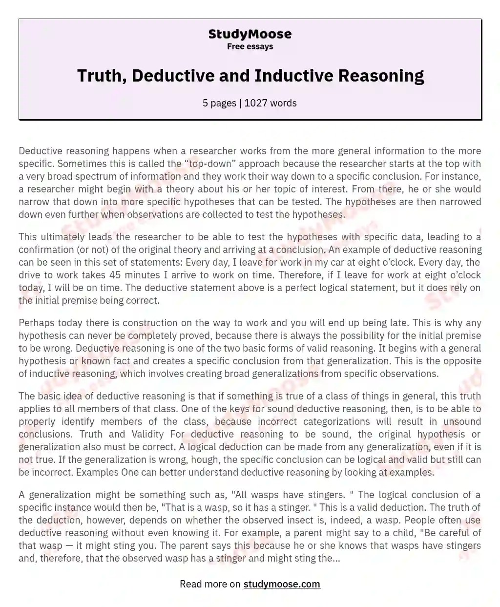 List 32+ Wallpapers which option is an example of deductive reasoning Completed