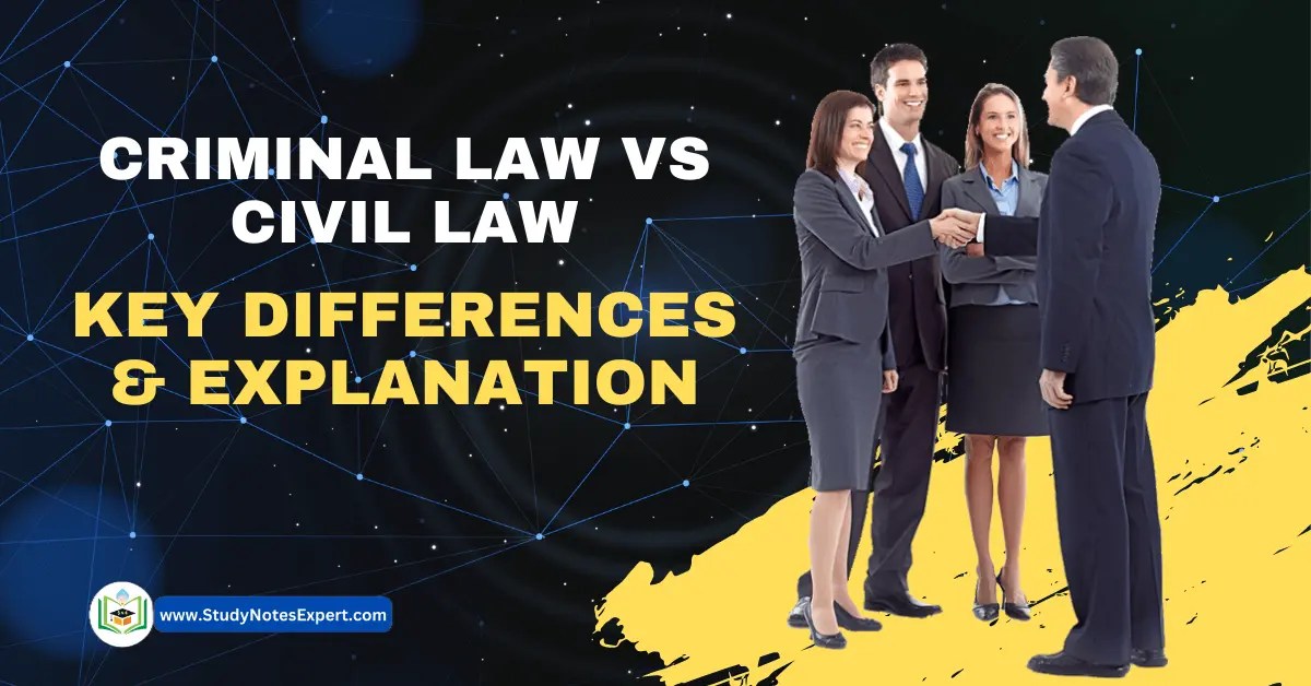 Criminal Law vs Civil Law Key Differences & Explanation