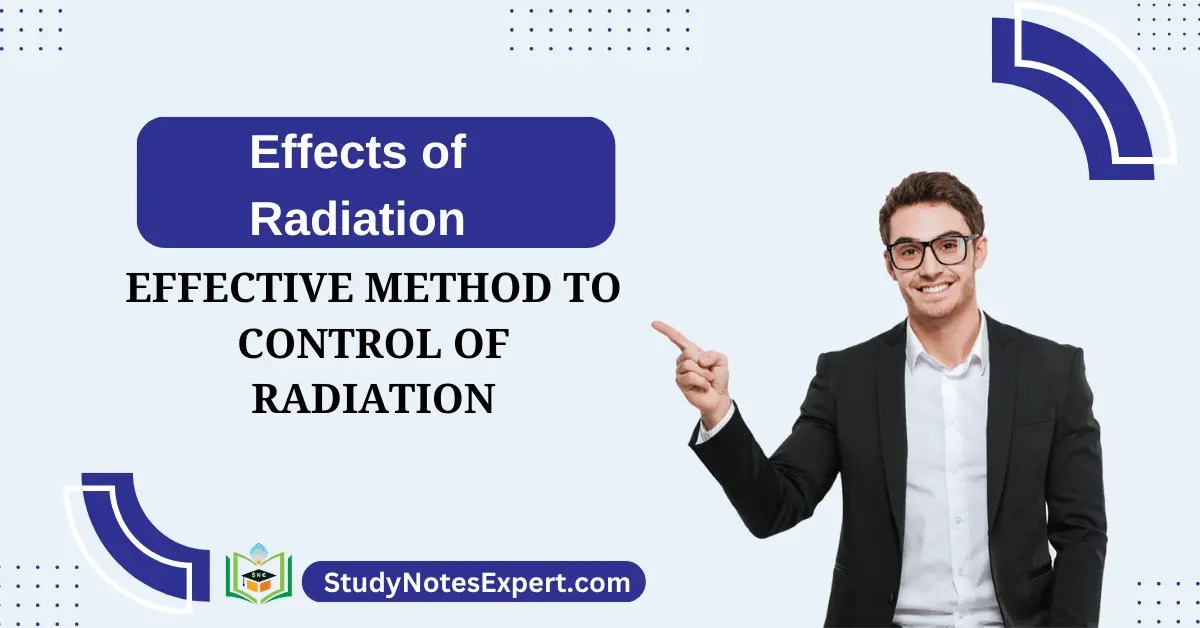 Effects of Radiation Effective Method to Control of Radiation