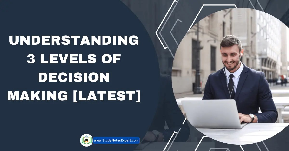 Understanding 3 Levels of Decision Making [Latest]