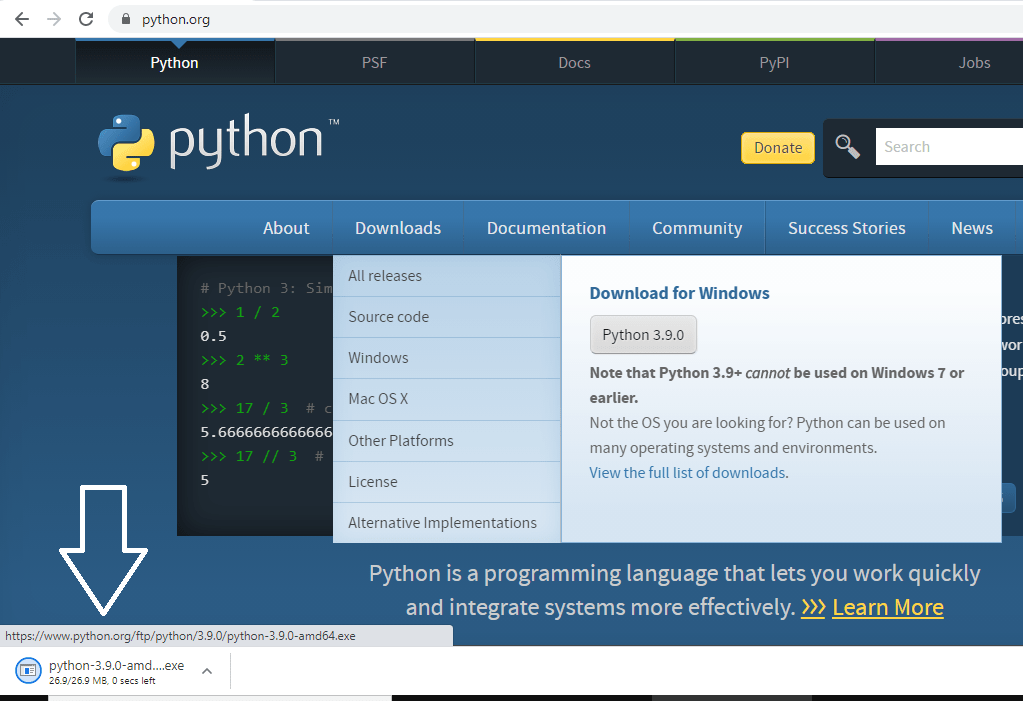 How to Install Python 3.9 on Windows 10 Studyopedia