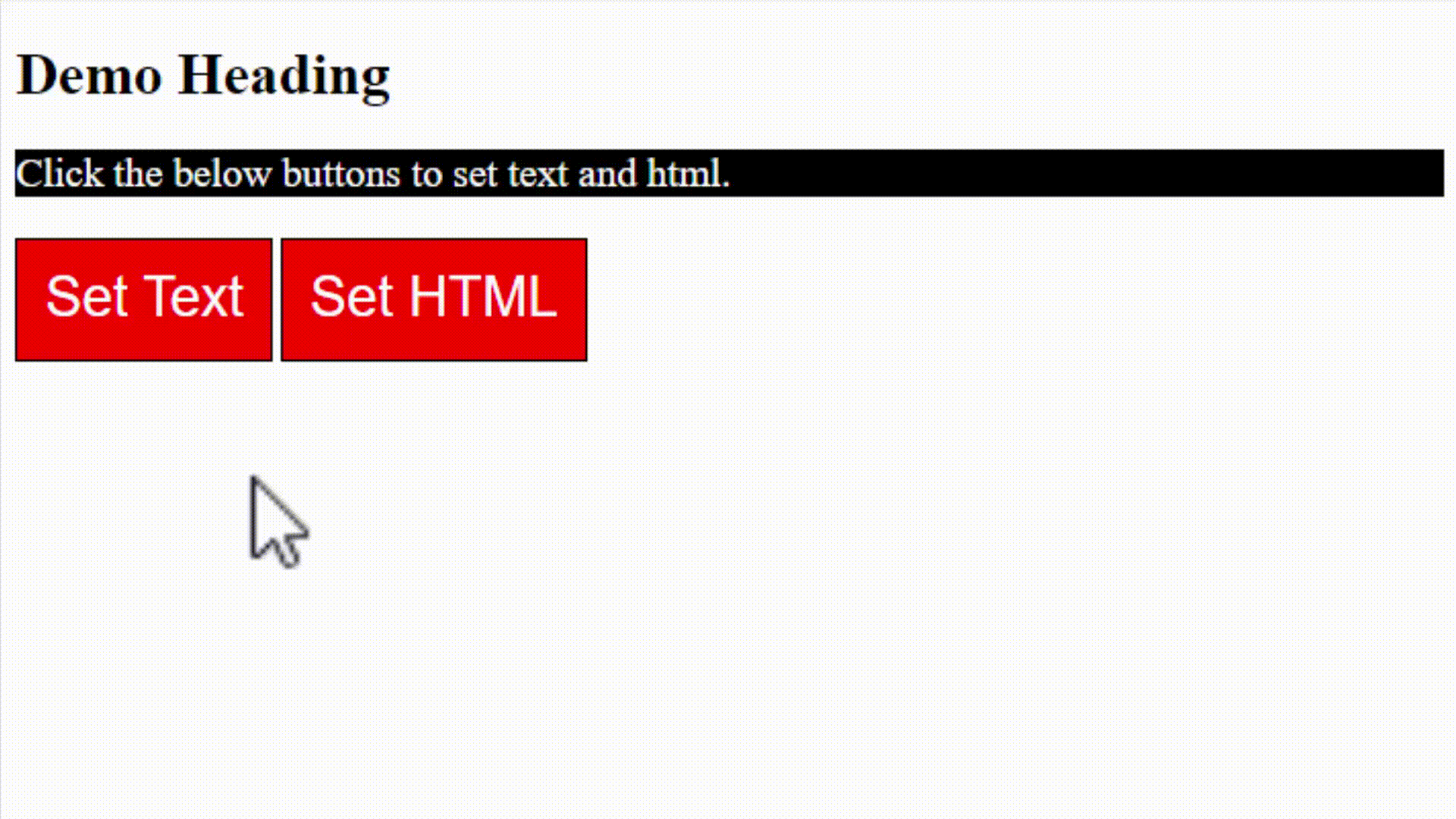 jQuery Set Content Studyopedia