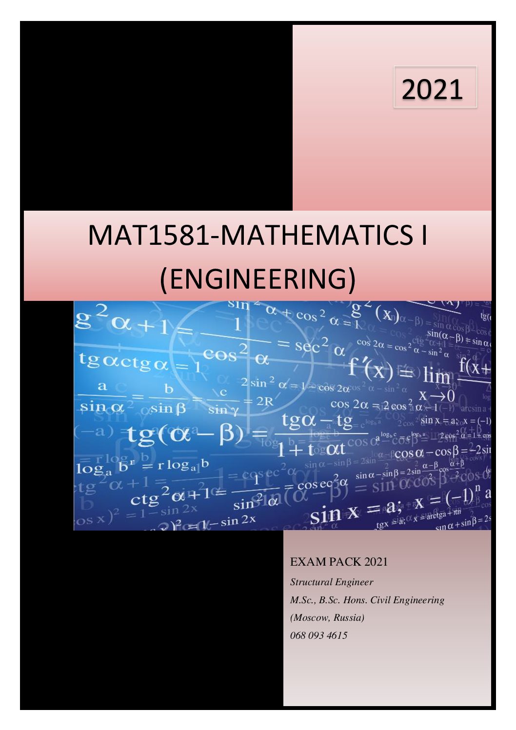 MAT1518 Exam Solutions 2021 www.studypass.co.za