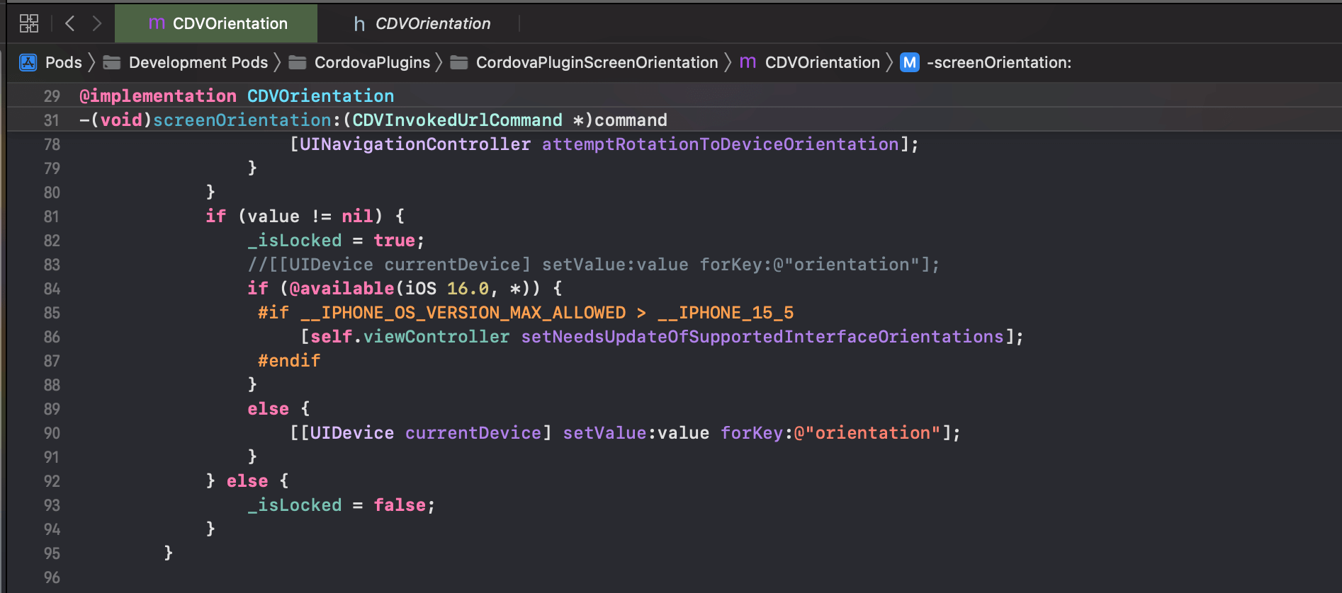 Cordova Screen orientation lock not working iOS 16 Studyraft