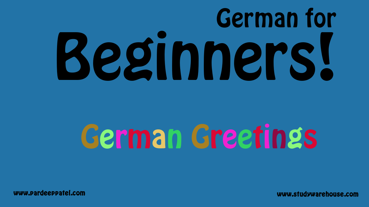 German Greetings (A1) German for Beginners Study Warehouse